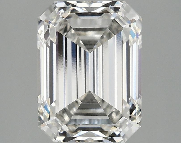 3.06 Carat Emerald Shaped Excellent Cut VVS2 IGI Certified Lab Grown Diamond