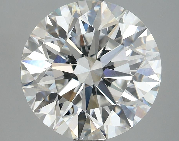 4.05 Carat Round Shaped Excellent Cut VVS2 IGI Certified Lab Grown Diamond