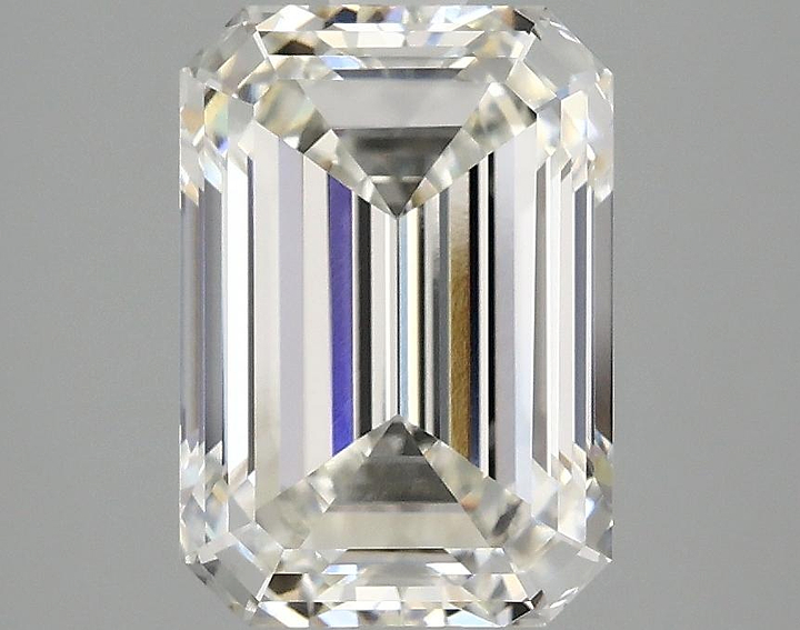 3.02 Carat Emerald Shaped Ideal Cut VVS2 IGI Certified Lab Grown Diamond