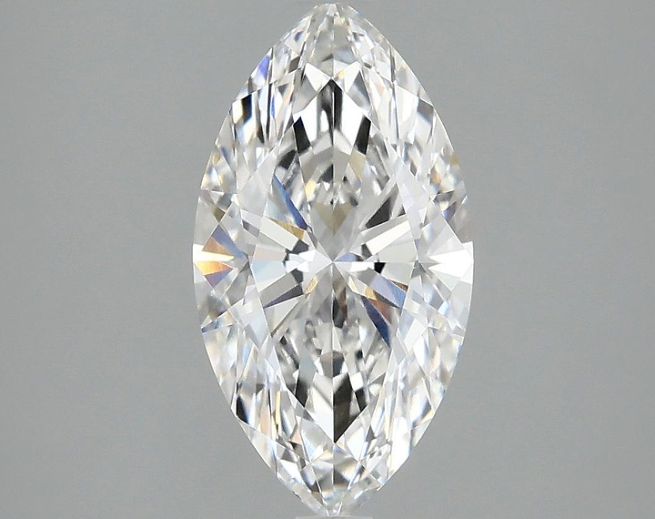 2.08 Carat Marquise Shaped Excellent Cut VVS2 IGI Certified Lab Grown Diamond