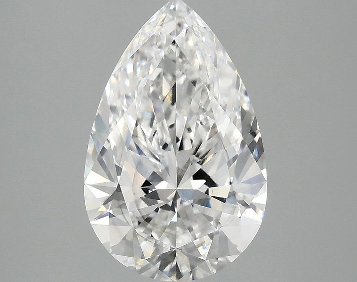 2.57 Carat Pear Shaped Ideal Cut SI1 IGI Certified Lab Grown Diamond