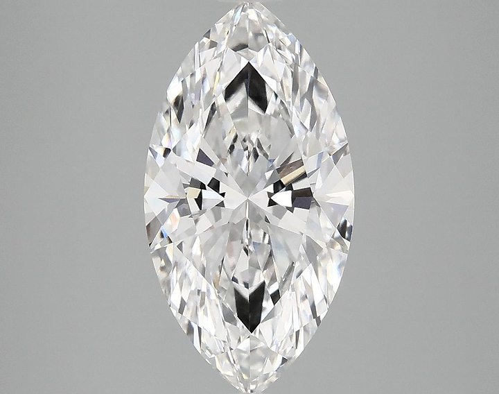 3.01 Carat Marquise Shaped Excellent Cut VVS2 IGI Certified Lab Grown Diamond