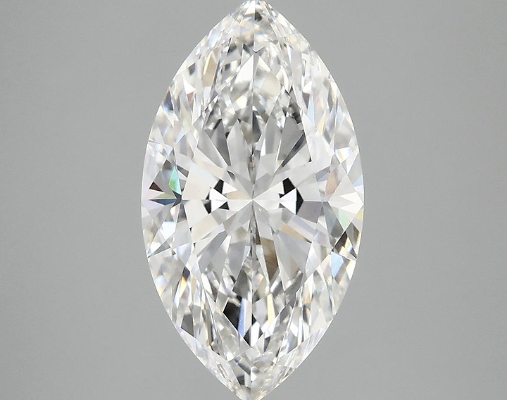 3.01 Carat Marquise Shaped Excellent Cut VVS2 IGI Certified Lab Grown Diamond