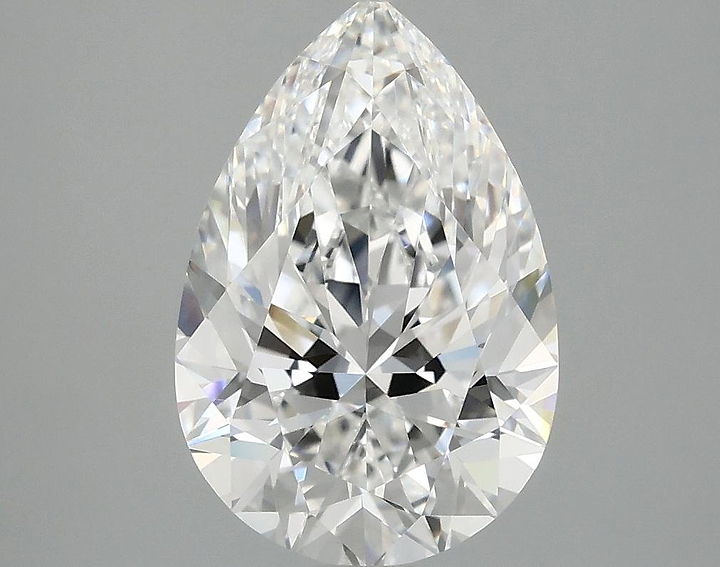 3.03 Carat Pear Shaped Excellent Cut VVS2 IGI Certified Lab Grown Diamond