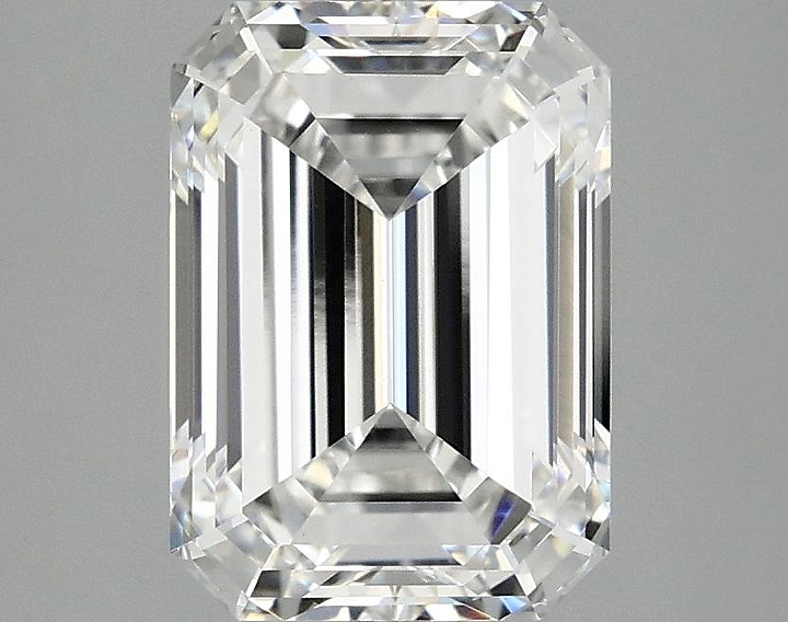 3.03 Carat Emerald Shaped Ideal Cut VVS2 IGI Certified Lab Grown Diamond