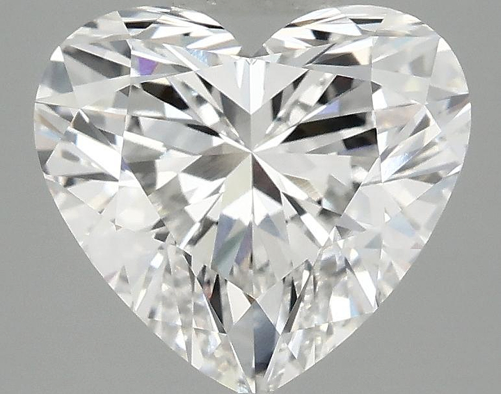 3.08 Carat Heart Shaped Ideal Cut VVS2 IGI Certified Lab Grown Diamond