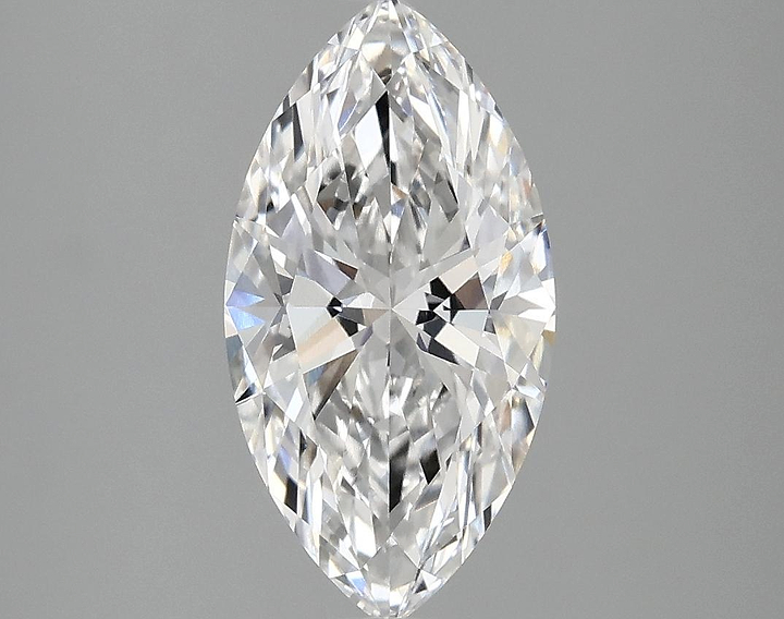 2.09 Carat Marquise Shaped Ideal Cut VVS2 IGI Certified Lab Grown Diamond