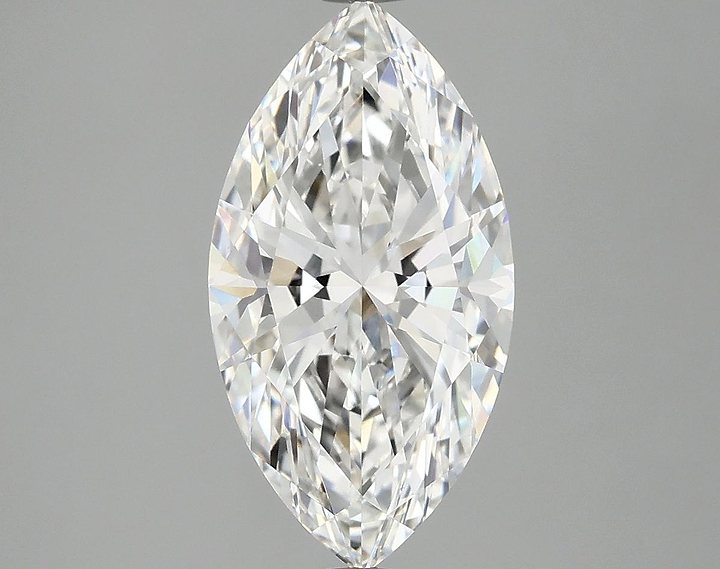 3.08 Carat Marquise Shaped Excellent Cut VVS2 IGI Certified Lab Grown Diamond