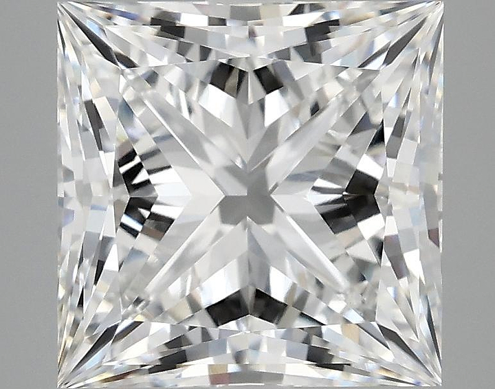 4.26 Carat Princess Shaped Ideal Cut VVS2 IGI Certified Lab Grown Diamond