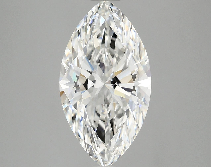 3.07 Carat Marquise Shaped Excellent Cut VVS2 IGI Certified Lab Grown Diamond