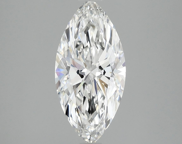 2.07 Carat Marquise Shaped Excellent Cut VVS2 IGI Certified Lab Grown Diamond