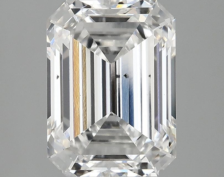 3.08 Carat Emerald Shaped Excellent Cut SI1 IGI Certified Lab Grown Diamond