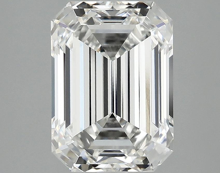 3.08 Carat Emerald Shaped Ideal Cut VVS2 IGI Certified Lab Grown Diamond