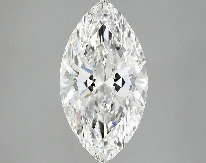 3.97 Carat Marquise Shaped Excellent Cut VVS2 IGI Certified Lab Grown Diamond