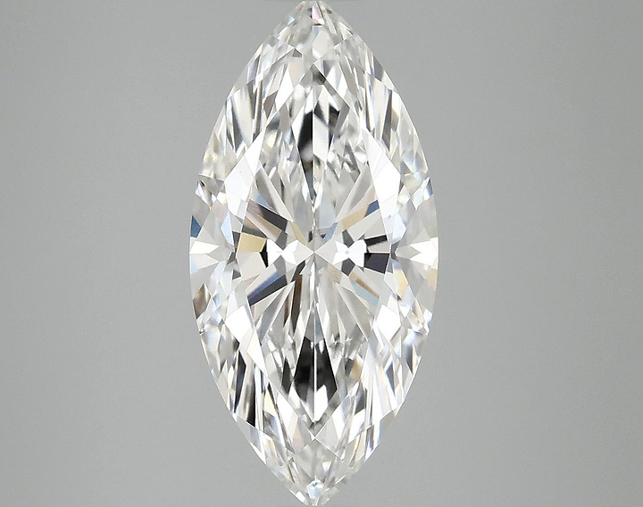 3.08 Carat Marquise Shaped Excellent Cut VVS2 IGI Certified Lab Grown Diamond