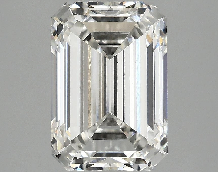3.08 Carat Emerald Shaped Ideal Cut VS2 IGI Certified Lab Grown Diamond
