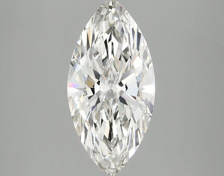 2.03 Carat Marquise Shaped Excellent Cut VVS2 IGI Certified Lab Grown Diamond