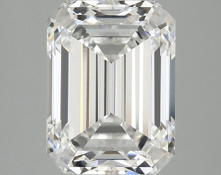 3.06 Carat Emerald Shaped Excellent Cut VVS2 IGI Certified Lab Grown Diamond