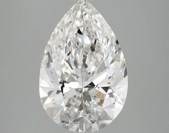 3.04 Carat Pear Shaped Excellent Cut VVS2 IGI Certified Lab Grown Diamond