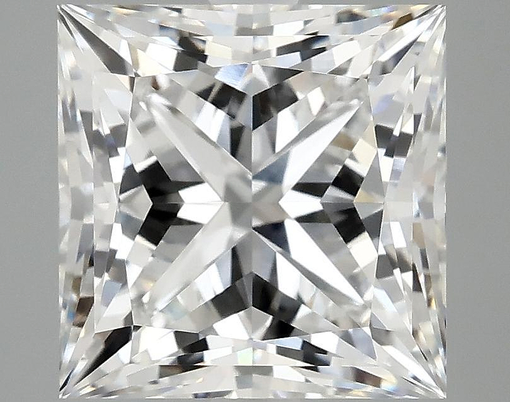 5.06 Carat Princess Shaped Ideal Cut VVS2 IGI Certified Lab Grown Diamond