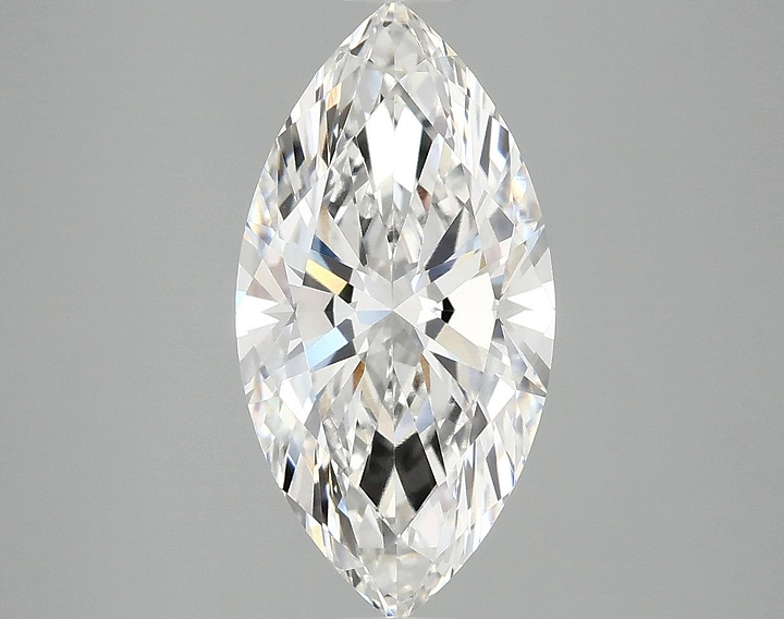 2.97 Carat Marquise Shaped Ideal Cut VVS2 IGI Certified Lab Grown Diamond