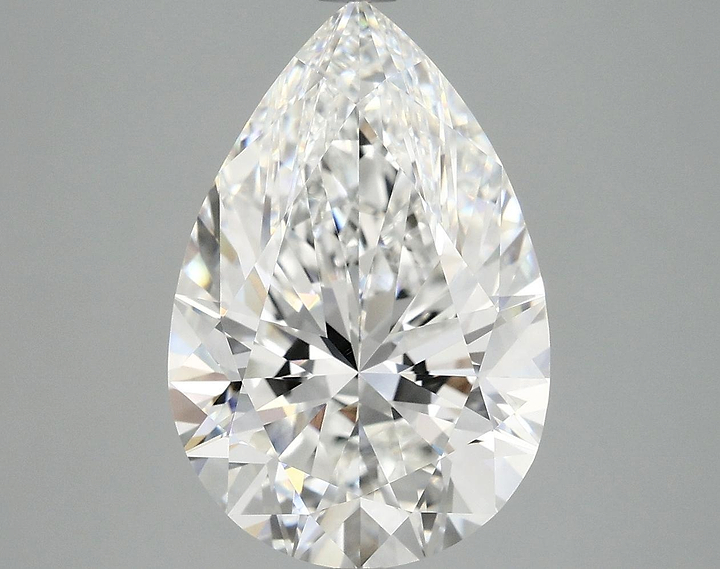 5.55 Carat Pear Shaped Excellent Cut VVS2 IGI Certified Lab Grown Diamond