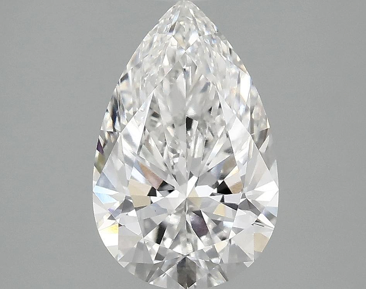 2.04 Carat Pear Shaped Ideal Cut VVS2 IGI Certified Lab Grown Diamond