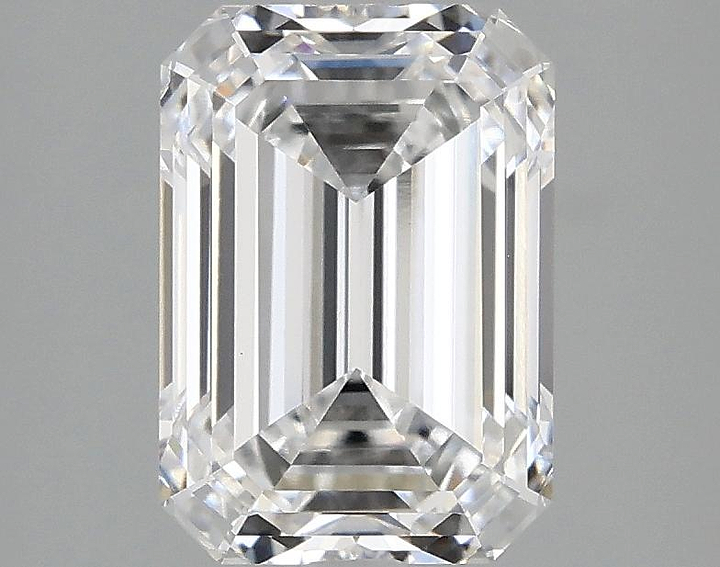 2.49 Carat Emerald Shaped Ideal Cut VVS2 IGI Certified Lab Grown Diamond