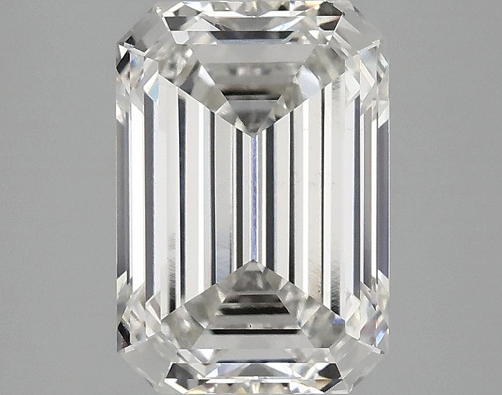 2.97 Carat Emerald Shaped Ideal Cut VS2 IGI Certified Lab Grown Diamond