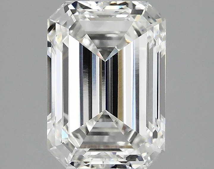 2.55 Carat Emerald Shaped Ideal Cut VVS2 IGI Certified Lab Grown Diamond