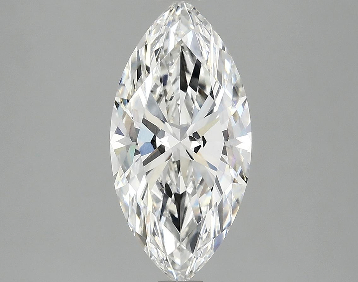 2.09 Carat Marquise Shaped Ideal Cut VVS2 IGI Certified Lab Grown Diamond