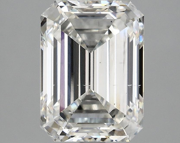 3.07 Carat Emerald Shaped Excellent Cut SI1 IGI Certified Lab Grown Diamond