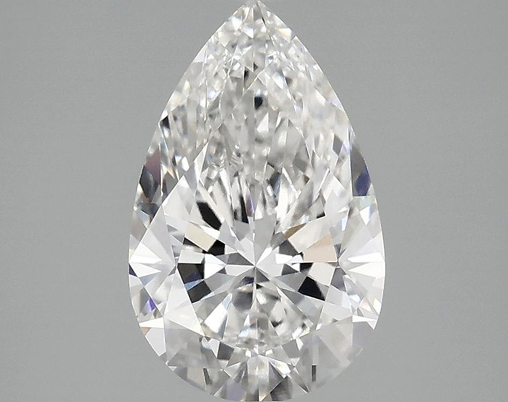 2.06 Carat Pear Shaped Ideal Cut VVS2 IGI Certified Lab Grown Diamond