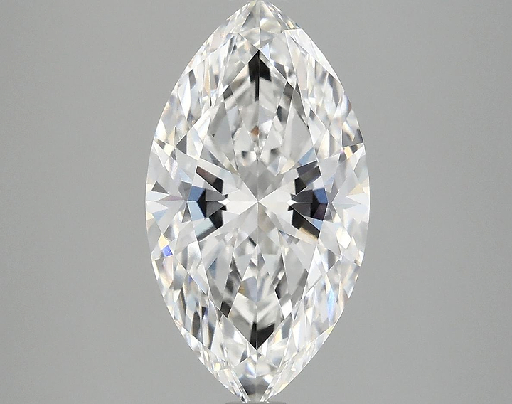 3.08 Carat Marquise Shaped Excellent Cut VVS2 IGI Certified Lab Grown Diamond