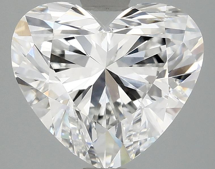 3.06 Carat Heart Shaped Ideal Cut VVS2 IGI Certified Lab Grown Diamond