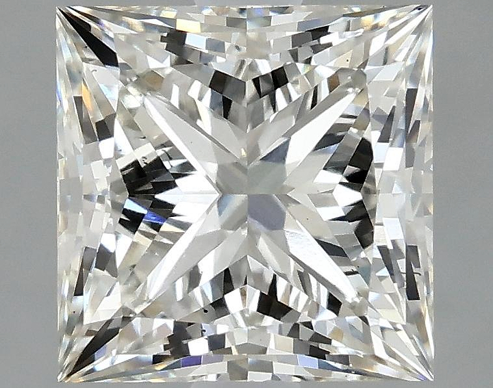 2.56 Carat Princess Shaped Ideal Cut VS2 IGI Certified Lab Grown Diamond