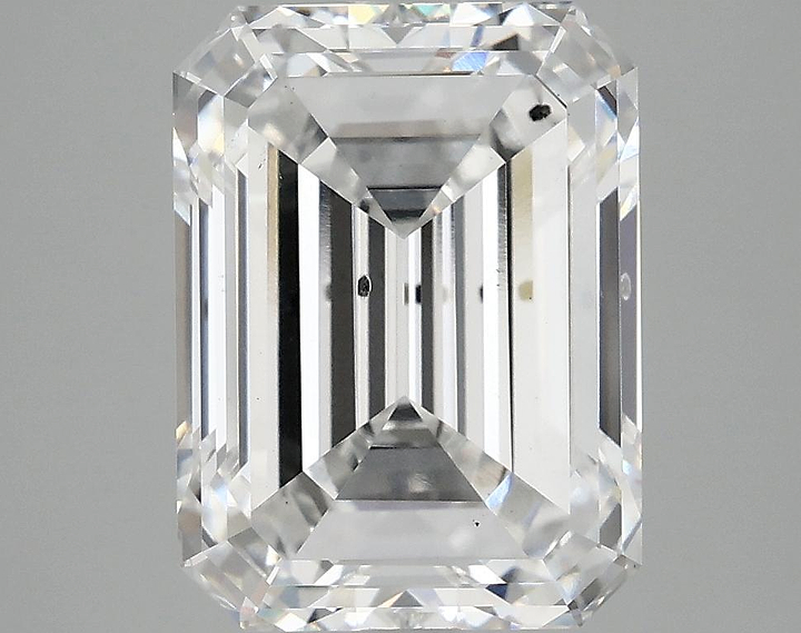 5.02 Carat Emerald Shaped Excellent Cut SI1 IGI Certified Lab Grown Diamond