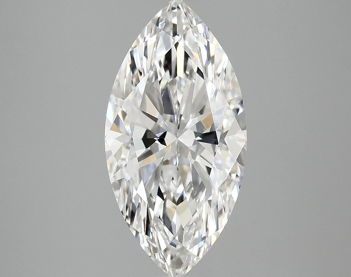 3.06 Carat Marquise Shaped Ideal Cut VVS2 IGI Certified Lab Grown Diamond