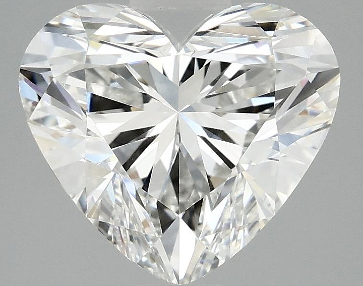 3.09 Carat Heart Shaped Ideal Cut VVS2 IGI Certified Lab Grown Diamond
