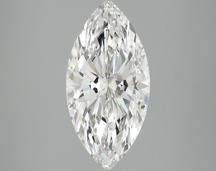 2.57 Carat Marquise Shaped Ideal Cut VVS2 IGI Certified Lab Grown Diamond