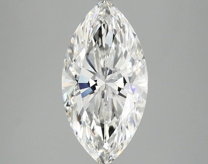 3.09 Carat Marquise Shaped Ideal Cut VVS2 IGI Certified Lab Grown Diamond