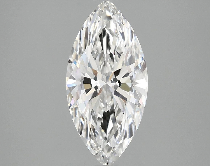2.08 Carat Marquise Shaped Excellent Cut VVS2 IGI Certified Lab Grown Diamond