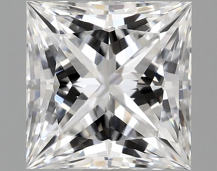 1.59 Carat Princess Shaped Ideal Cut VVS2 IGI Certified Lab Grown Diamond