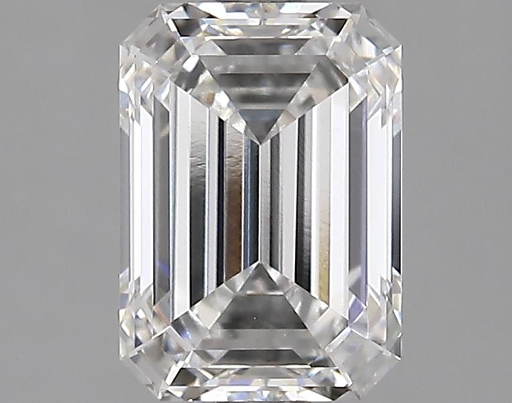 2.1 Carat Emerald Shaped Ideal Cut VVS1 IGI Certified Lab Grown Diamond