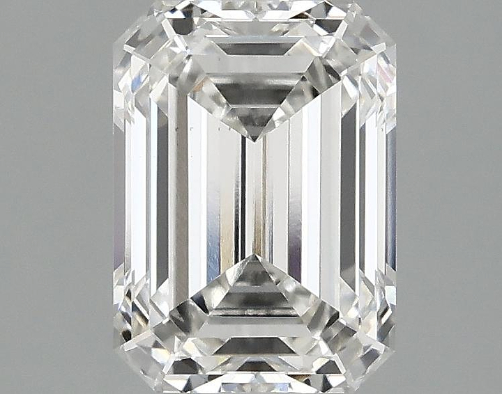 2.1 Carat Emerald Shaped Ideal Cut VVS2 IGI Certified Lab Grown Diamond