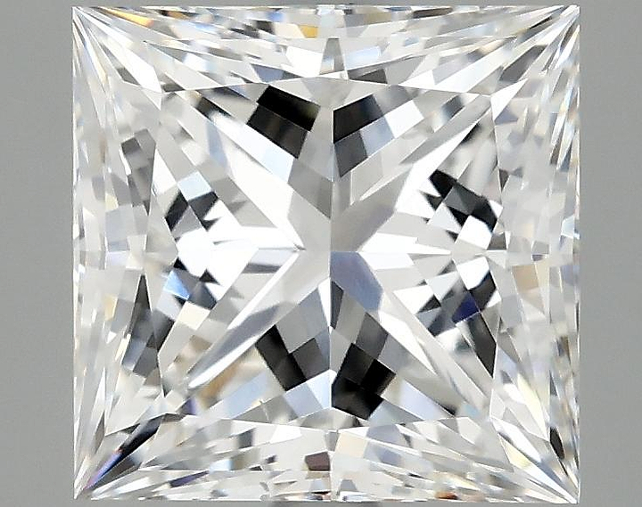 3.77 Carat Princess Shaped Ideal Cut VS2 IGI Certified Lab Grown Diamond