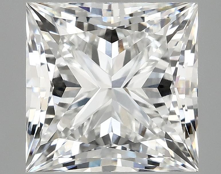 4.64 Carat Princess Shaped Ideal Cut VVS2 IGI Certified Lab Grown Diamond