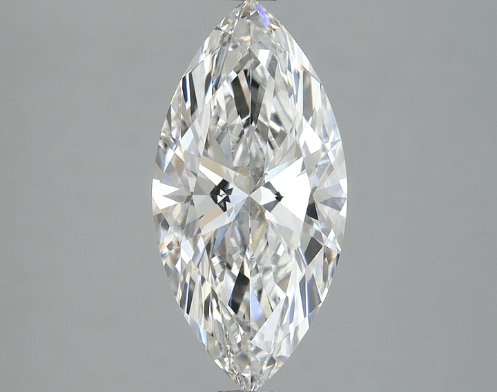 2.87 Carat Marquise Shaped Excellent Cut VVS2 IGI Certified Lab Grown Diamond