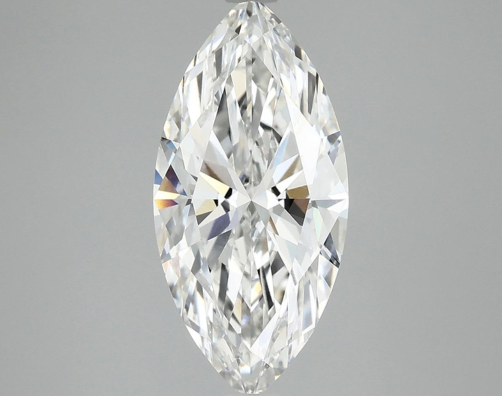 2.97 Carat Marquise Shaped Excellent Cut VVS2 IGI Certified Lab Grown Diamond