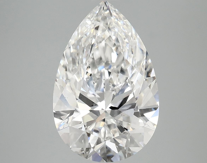 4.02 Carat Pear Shaped Excellent Cut VS2 GSI Certified Lab Grown Diamond